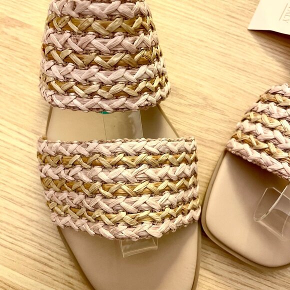 Avellini Made in Italy Braided Band Sandals Women Size 8 in Tan - Picture 3 of 11